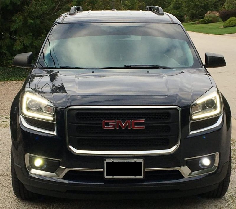 White Led Halo Fog Lamp Driving Light Kit Wiring Harness Switch For 2013-2016 Gmc Acadia