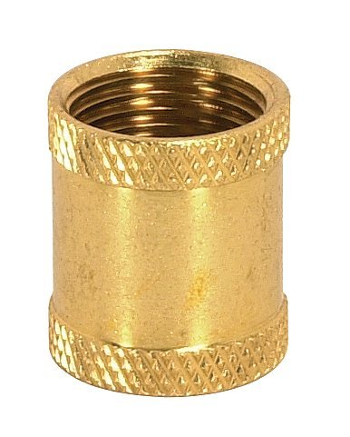 3 8 Ip Brass Coupling 7 In Long Burnished And Lacquered 90-614