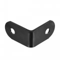 Uxcell Corner Brace Angle Bracket Fastener L Shape 30mmx30mmx16mm Black Round End With Screws 10pcs