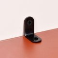 Uxcell Corner Brace Angle Bracket Fastener L Shape 30mmx30mmx16mm Black Round End With Screws 10pcs