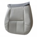 Secosautoparts Driver Or Passenger Side Bottom Lean Back Seat Covers Pvc Leather Gray Compatible With Chevy Silverado Tahoe