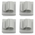 Wire Terminal Clips Gray Nylon Adhesive Backed Wiring Clip Alx-pau-si-hp3660-cla1 4 Pack Front Vehicle Specific Fit Dot 