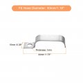 Uxcell 30 Pcs Pipe Strap 304 Stainless Steel Support Fit For 1-3 16in 30mm Tube Tension Clip With 1 Hole 10mm Height