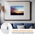 Uxcell French Cleat Picture Hanger 6 Inch 10 Pairs Aluminum Z Clip Supports 60lbs Interlocking Wall Mounting Bracket To Hang