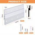 Uxcell French Cleat Picture Hanger 6 Inch 10 Pairs Aluminum Z Clip Supports 60lbs Interlocking Wall Mounting Bracket To Hang