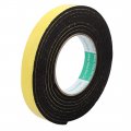 Uxcell Sealing Foam Tape 20mm Wide 4mm Thick 3 M 9 84ft Long Self Adhesive Weather Strip For Window Door Insulation Yellow