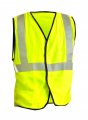 Occunomix Lux-ssg Fr-y4x Class 2 Premium Flame Resistant Single Stripe Solid Vest Hrc 1 Protection 4x-large Yellow 