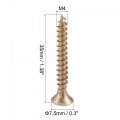 Uxcell M4 X 35mm Wood Screws Phillips Flat Head Carbon Steel Color Zinc Plated Self Tapping 100pcs
