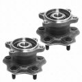 2pcs 512201 Rear Wheel Hub Bearing Assembly Fit For 02-2006 Nissan Altima 04-2008 Maxima 04-2009 Quest 5 Lug W Abs