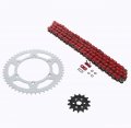 Kawasaki Kx250f 250 F Red O Ring Chain And Sprocket 14 49 116l