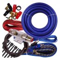 Complete 2500w To 6000w Gravity 4 Gauge Amplifier Installation Wiring Kit Amp Pk1 Ga Blue For Installer And Diy Hobbyist 