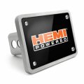 Ipick Image Made For Hemi Powered Logo Uv Graphic Black Billet Aluminum 2 Inch Tow Hitch Cover