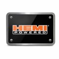 Ipick Image Made For Hemi Powered Logo Uv Graphic Black Billet Aluminum 2 Inch Tow Hitch Cover