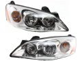 Front Headlight Assembly Set Of 2 For 2005-2010 Pontiac G6 