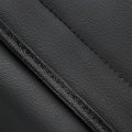 Ecotric Black Synthetic Leather Seat Covers Compatible With 2014-2021 Toyota Tundra Crewmax Crew Cab Custom Fit