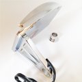 Hongk- Motorcycle Side Mounted License Plate Assembly Chrome Led Tail Brake Light Chromed See Description Compatible With