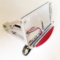Hongk- Motorcycle Side Mounted License Plate Assembly Chrome Led Tail Brake Light Chromed See Description Compatible With