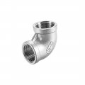 Uxcell Stainless Steel 316 Cast Pipe Fitting 90 Degree Elbow 4 Bspt Female X 3 Thread