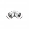 Uxcell Stainless Steel 316 Cast Pipe Fitting 90 Degree Elbow 4 Bspt Female X 3 Thread