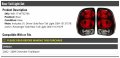 Tail Light Assembly Set Of 2 Compatible With 2002-2009 Chevy Trailblazer