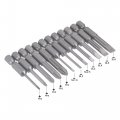 Uxcell 12 Pcs Screwdriver Bit Set 1 4 Hex Shank Magnetic Phillips Slotted Drill Bits 2 Long S2 Steel