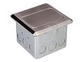 Lew Electric Pufp-sq-ss Floor Pop Up Power Box With 125v-15a Tamper Resistant Receptacle Stainless Steel 