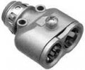 Arlington 4040ast Die Cast Zinc Duplex Connector With Insulated Throat 3 8 Inch Snap2it 