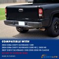 Amerilite For 2003-2006 Chevy Silverado 1500 2500 3500 04-06 Sierra Clear Black Led Replacment Taillights Brake Lamp Set