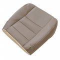 Driver Side Bottom Replacement Seat Cover Leather Med Parchment Tan For Ford F250 F350 F450 F550 Lariat 2002 2003 2004 2005