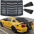 Yoursme Rear Side Window Louvers For Ford Mustang 2005 2006 2007 2008 2009 2010 2011 2012 2013 2014 Windshield Sun Shade Rain 