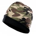 Flame Resistant Fr Reversible Beanie Skull Cap Heavy Duty 100 C Knit 16 Oz Large Military Camouflage Black 