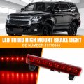 X Autohaux Tail High Mount Brake Stop Light 15170955 Third Rear Cab Roof Center For Chevrolet Gmc Yukon Abs Black Red Housing