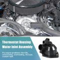 X Autohaux 19320-pna-003 Engine Coolant Thermostat Housing Assembly For Honda Cr-v 2003-2006 Civic 2002-2005