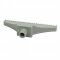 Uxcell 1 4bsp Male Thread 110mm Width Abs Single Hole Air Blow Off Flat Jet Nozzle Gray