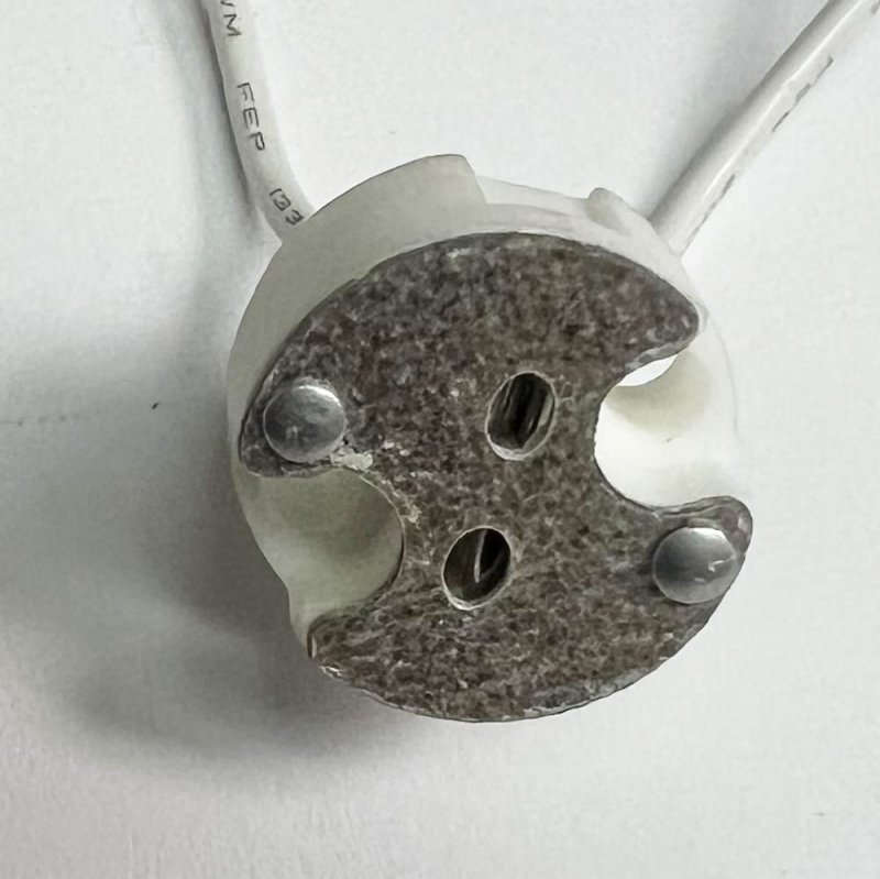 Extra Long Wires Lvs-4-18 Halogen Lamp Socket With 18 Leads For G4 G5 3 G6 35 Bi-pin Light Bulbs A