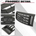 Hecasa Front Grille Compatible With 2009-2014 Ford F150 Xl Model Bumper Painted Black Shell And Insert Assembly Guard Cover