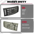 Hecasa Front Grille Compatible With 2009-2014 Ford F150 Xl Model Bumper Painted Black Shell And Insert Assembly Guard Cover