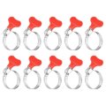 15pcs Stainless Steel Hose Clamps Worm Gear Clamp 18-32mm 11 16 To 1-1 4 Adjustable Thumb Screw Key Type Fuel Line 8mm 