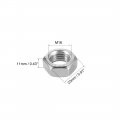 Uxcell Hex Nuts M16x2mm Metric Coarse Thread Hexagon Nut Stainless Steel 201 Pack Of 10