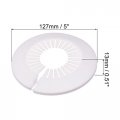 Uxcell Pipe Cover Decoration 60mm-74mm Pp Plastic Escutcheon Water Drain Line White 4pcs