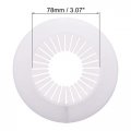 Uxcell Pipe Cover Decoration 60mm-74mm Pp Plastic Escutcheon Water Drain Line White 4pcs