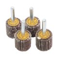 40pcs 1 In X Flap Sanding Wheels 60 80 120 240 Grit Aluminum Oxide For Grinding Deburring And Polishing Metal Wood Fits Drills