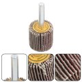 40pcs 1 In X Flap Sanding Wheels 60 80 120 240 Grit Aluminum Oxide For Grinding Deburring And Polishing Metal Wood Fits Drills
