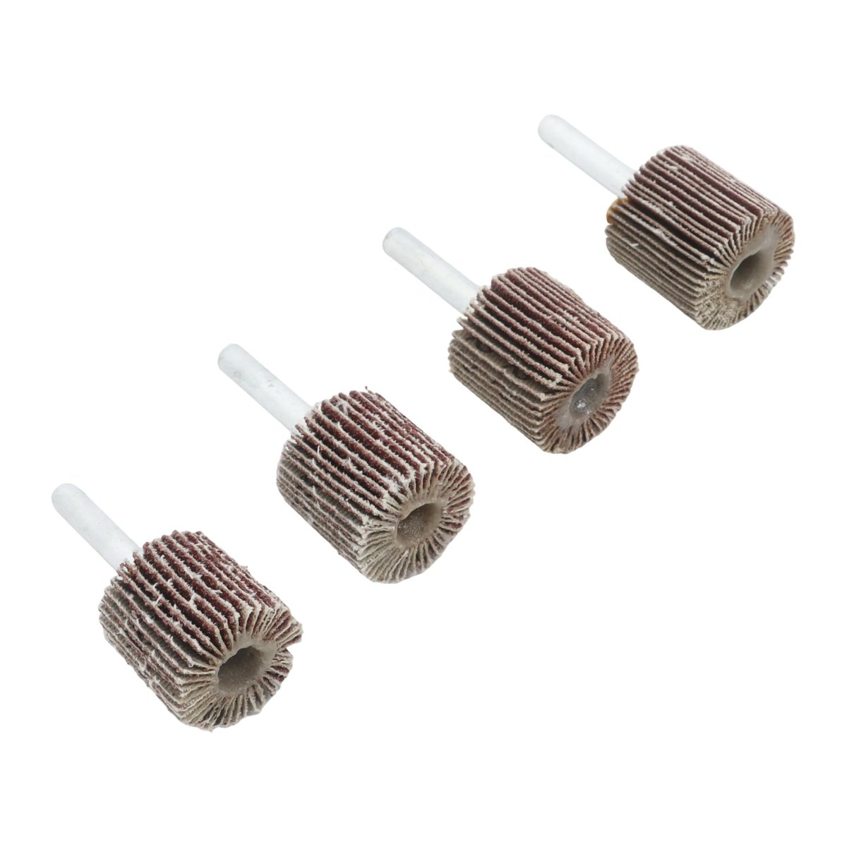 40pcs 1 In X Flap Sanding Wheels 60 80 120 240 Grit Aluminum Oxide For Grinding Deburring And Polishing Metal Wood Fits Drills