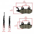 Rear Brake Pads For Yamaha Viking 700 Eps Hunter Yxm700 2014 Model Kvtr-16684