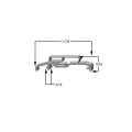 Passl A 673 Door Gasket Size 60 5 8 X 24 16 Mccall Seal For Cooler Or Freezer A Compatible With Refrigeration