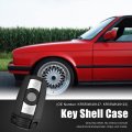 Uxcell New 3 Buttons Uncut Insert Key Fob Remote Control Case Shell Replacement Kr55wk49127 For Bmw 1 5 6 7 Series E90 E92 E93