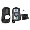 Uxcell New 3 Buttons Uncut Insert Key Fob Remote Control Case Shell Replacement Kr55wk49127 For Bmw 1 5 6 7 Series E90 E92 E93 