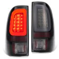 Tail Light Pair For 2008-2016d F-250 F-350 F-450 F-550 Super Duty Rear Lamp L R W Led Tube Bar O Bulbs Smoke Lens Chrome 