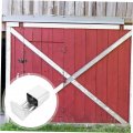 Homoyoyo 2pcs Barn Door Floor Rollers Mount Guide Hardware Adjustables Bottom Guide Stop Handles Scroll Wheel